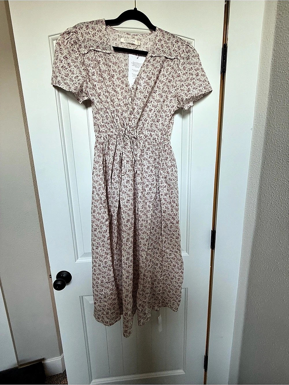 Christy Dawn  Floral Midi Dress in Pink & White NWT - Picture 2 of 3
